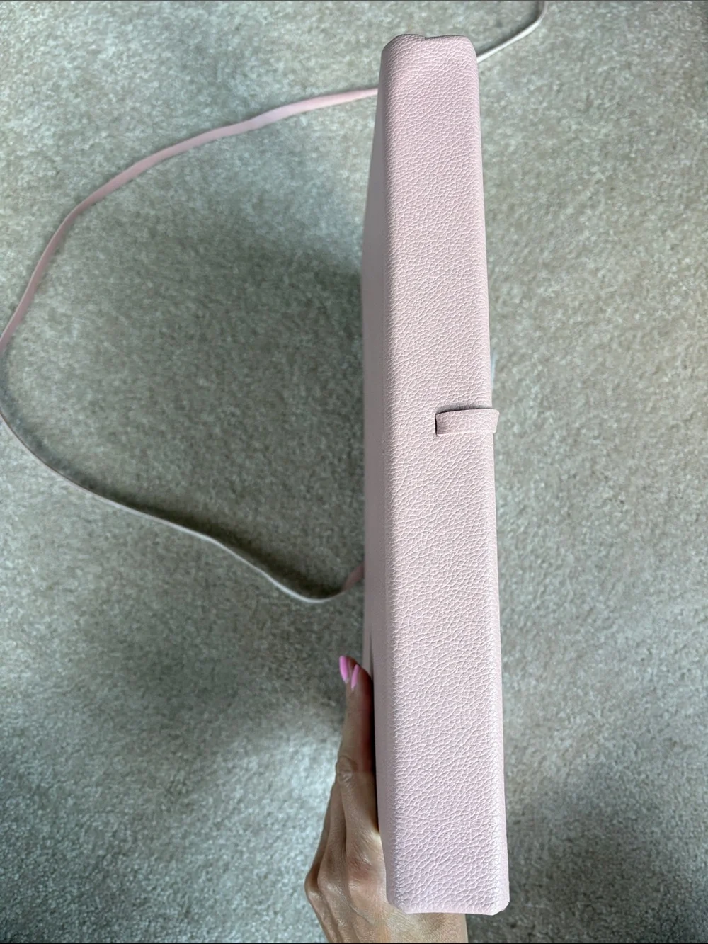 Blush Pink Tie-Closure Accordion Folder